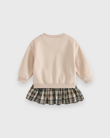 2 in 1 Baby Girls Teddy Bear Sweatshirt Dress