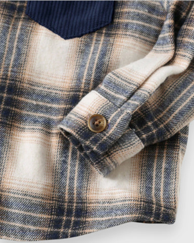 2 Pc Baby Boy Plaid Shirt & Corduroy Pants Set