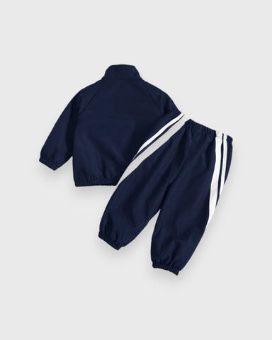 Title: 2 Pc Kids Contrast-Stripe Track Jacket & Pants Set