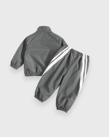 Title: 2 Pc Kids Contrast-Stripe Track Jacket & Pants Set