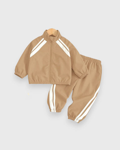 Title: 2 Pc Kids Contrast-Stripe Track Jacket & Pants Set