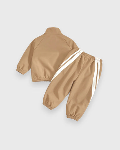 Title: 2 Pc Kids Contrast-Stripe Track Jacket & Pants Set