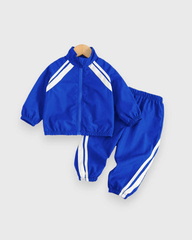 Title: 2 Pc Kids Contrast-Stripe Track Jacket & Pants Set