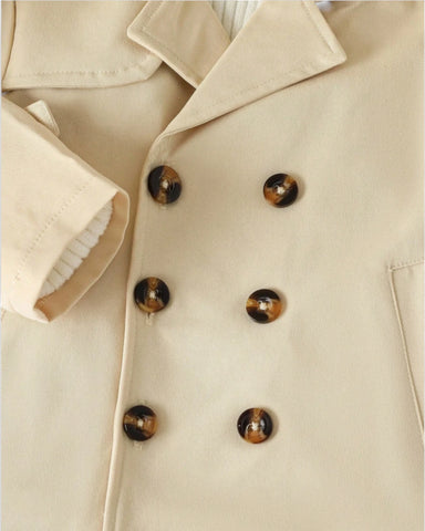 Baby Light Autumn Trench Jacket