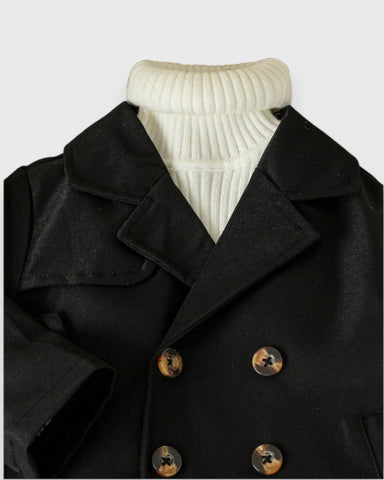 Baby Light Autumn Trench Jacket