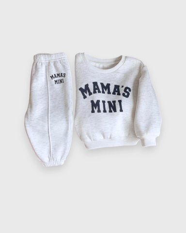 2 Pc Kids “Mama’s Mini” Sweatshirt & Jogger Pants Set