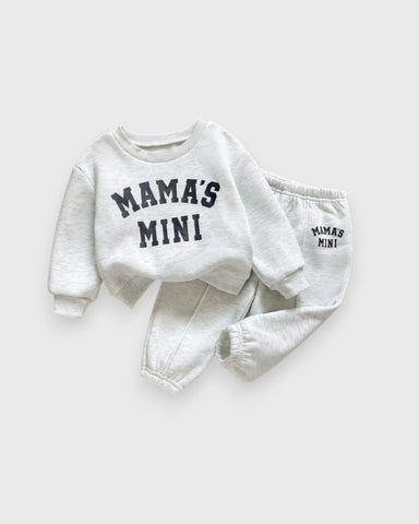 2 Pc Kids “Mama’s Mini” Sweatshirt & Jogger Pants Set