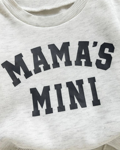 2 Pc Kids “Mama’s Mini” Sweatshirt & Jogger Pants Set