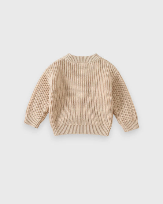 Baby “Daddy’s Mini” Chunky Knit Sweater