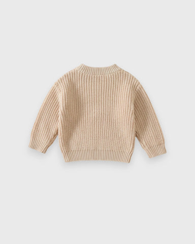 Baby “Daddy’s Mini” Chunky Knit Sweater