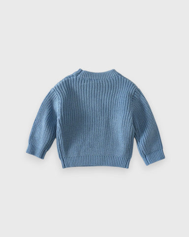 Baby “Daddy’s Mini” Chunky Knit Sweater