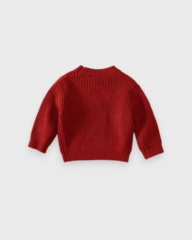 Baby “Daddy’s Mini” Chunky Knit Sweater