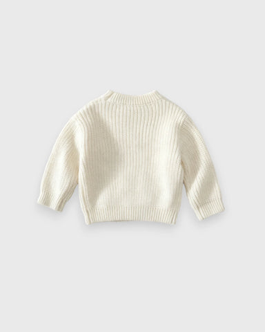 Baby “Daddy’s Mini” Chunky Knit Sweater