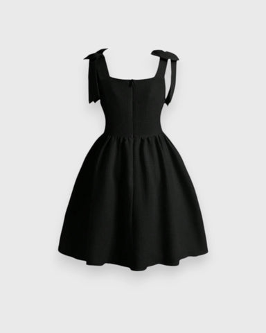 Girls Bow-Strap Fit & Flare Dress