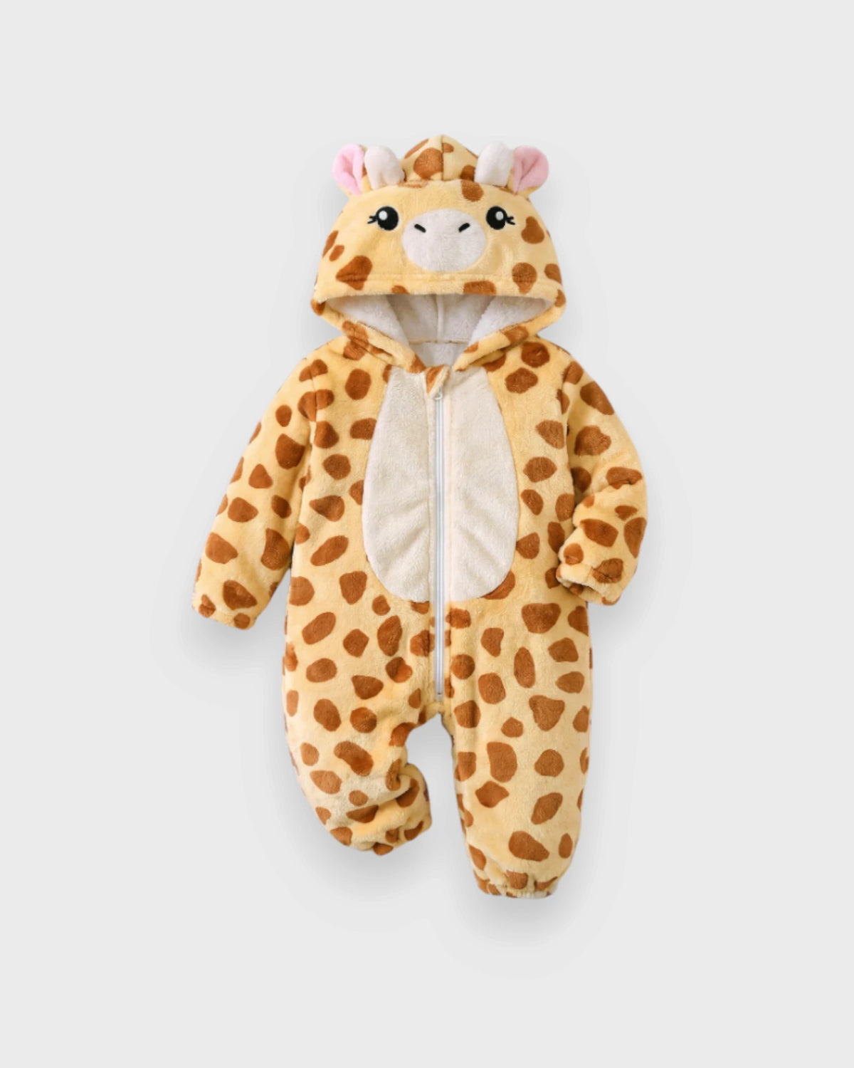 Baby Giraffe Fleece Hooded Romper Costume
