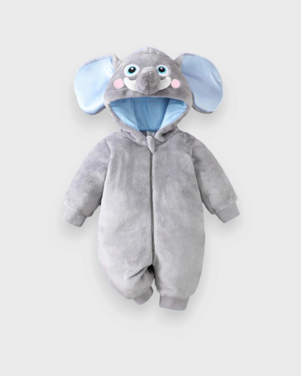Baby Elephant Fleece Hooded Romper Costume