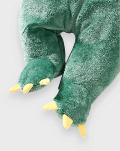 Baby Dinosaur Fleece Hooded Romper Costume