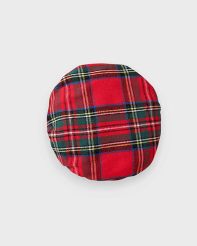 3 Pc Baby Girl Plaid Pinafore Dress, Shirt & Beret Set
