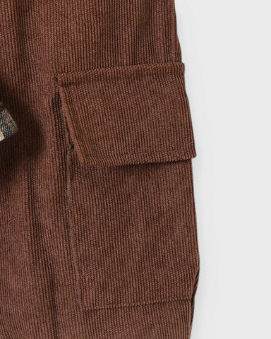 2 Pc Baby Boy Plaid Shirt & Corduroy Pants Set