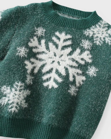 Baby Christmas Snowflake Knit Sweater