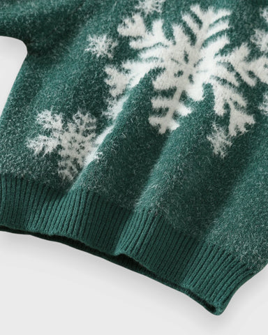 Baby Christmas Snowflake Knit Sweater