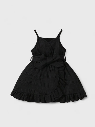 Baby Girl Ruffle Belted Cami Dress