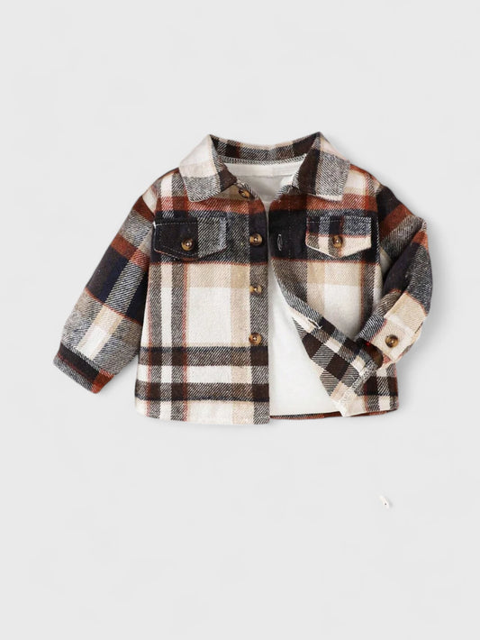 Baby Girl Flannel Plaid Shirt