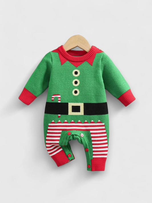 Baby Knit Elf Romper Jumpsuit