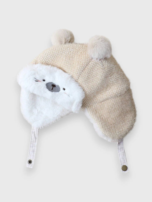 Baby Bear Winter Ears Flaps Hat