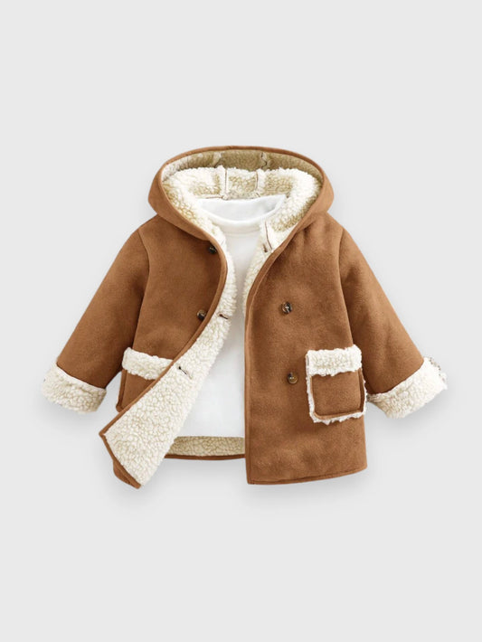 Baby Girl Sherpa Lined Fleece Jacket