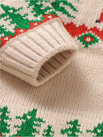 Baby Knitted Christmas Truck Sweater