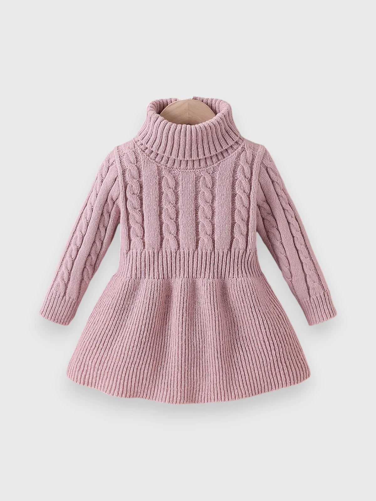 CL-Baby Girl Turtle Neck Sweater Dress