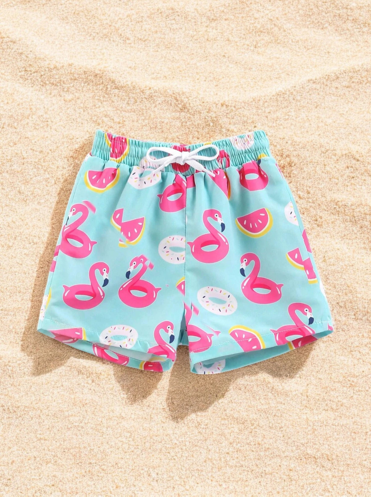 Baby Boys Flamingo Floatie Shorts