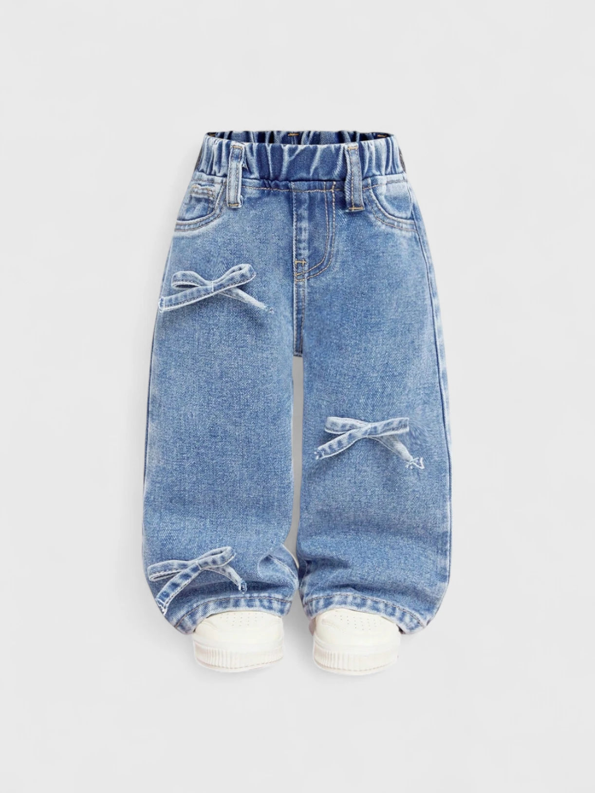 Baby Girl Bow Wide Leg Jeans – Little Good Humans