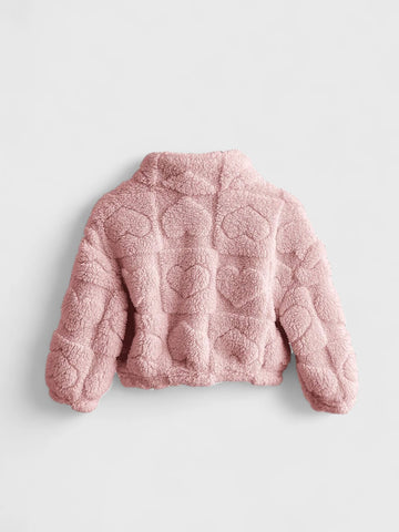 Baby Girl Hearts Fleece Jacket