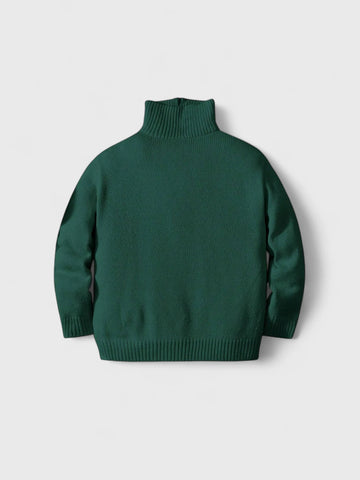 Toddler Boys Quarter Zip Cable Sweater