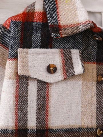 Baby Girl Boy Flannel Plaid Shirt