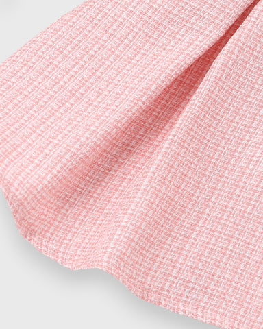 2 Pc Baby Girl Tweed Cardigan and Skirt Set