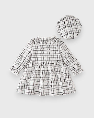 2 Pc Baby Girl Tweed Coat with Beret