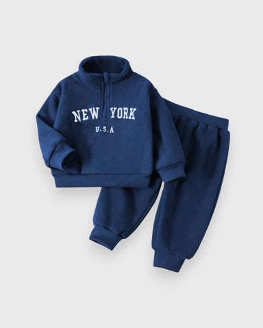 2 Pc Baby Fleece New York Shirt & Pants