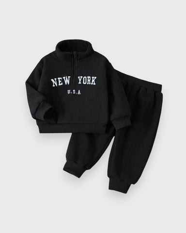 2 Pc Baby Fleece New York Shirt & Pants