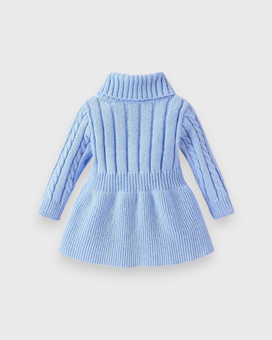 Baby Girl Turtle Neck Sweater Dress