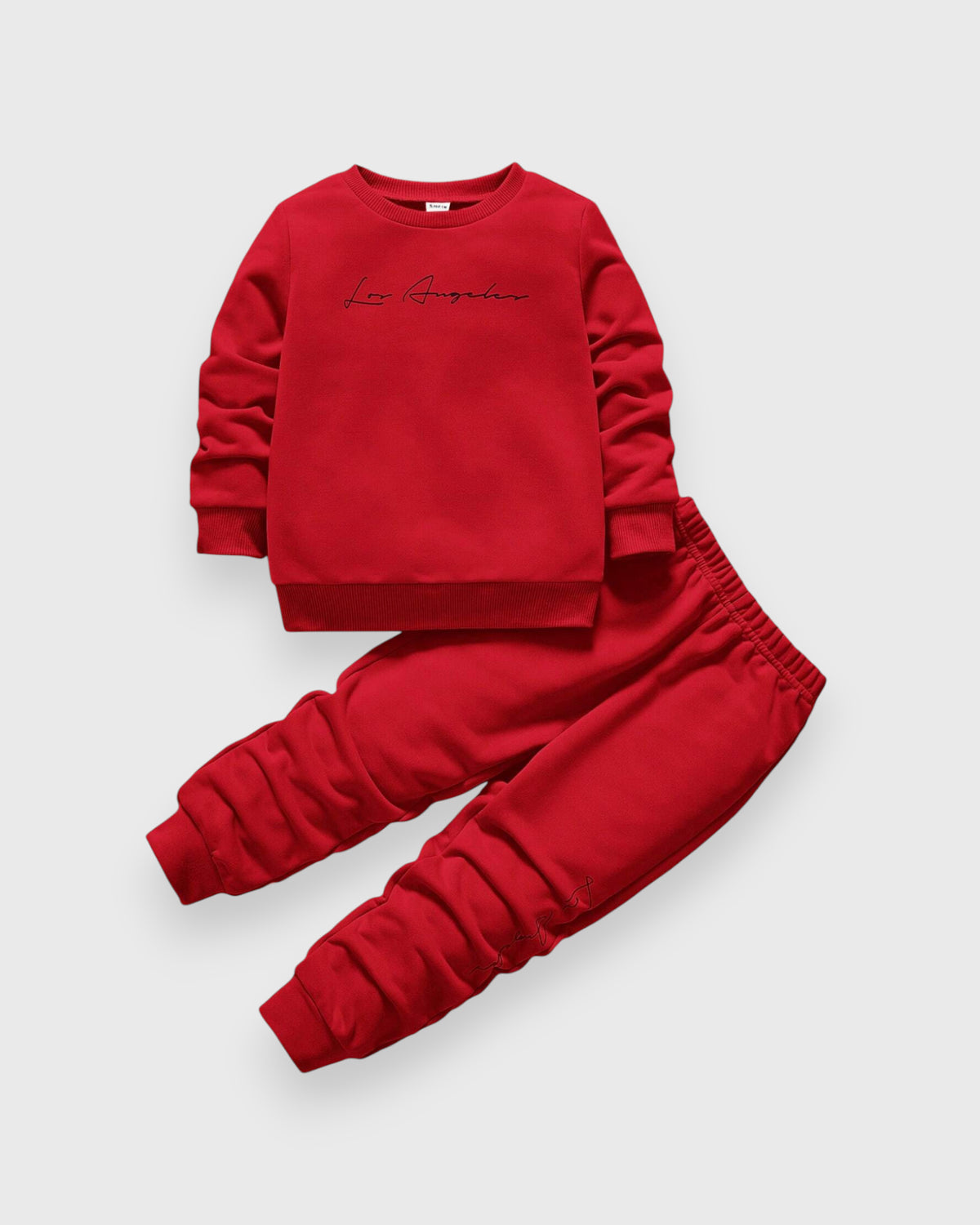 2 Pc Boys LA Script Sweat Set