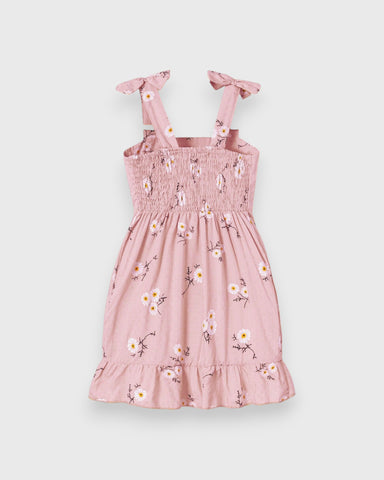 Girl Daisy Ruch Hem Dress