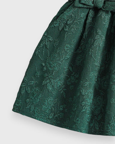 Baby Girl Damask Jacquard Dress