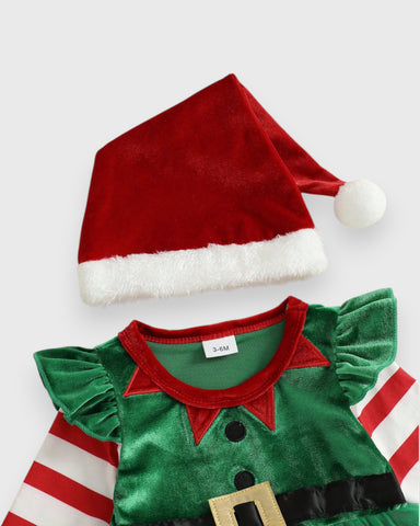 3 Pc Baby Girl Elf Costume Dress