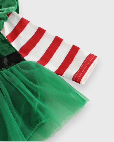 3 Pc Baby Girl Elf Costume Dress
