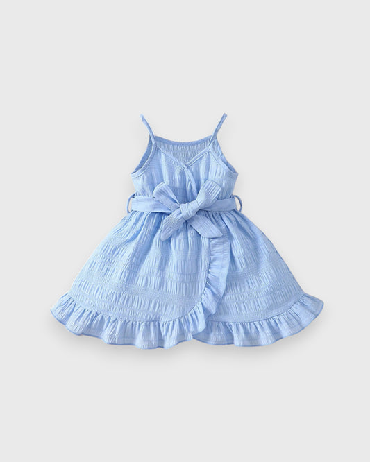 Baby Girl Ruffle Belted Cami Dress