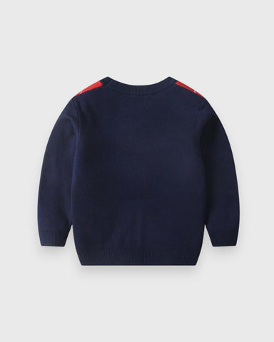 Boys Knit Argyle Sweater