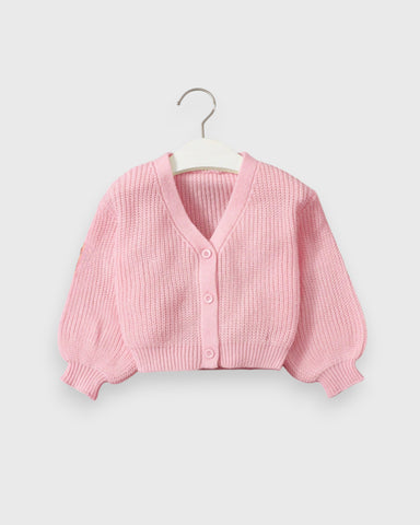 Baby Girl Knit Button up Cardigan Sweater